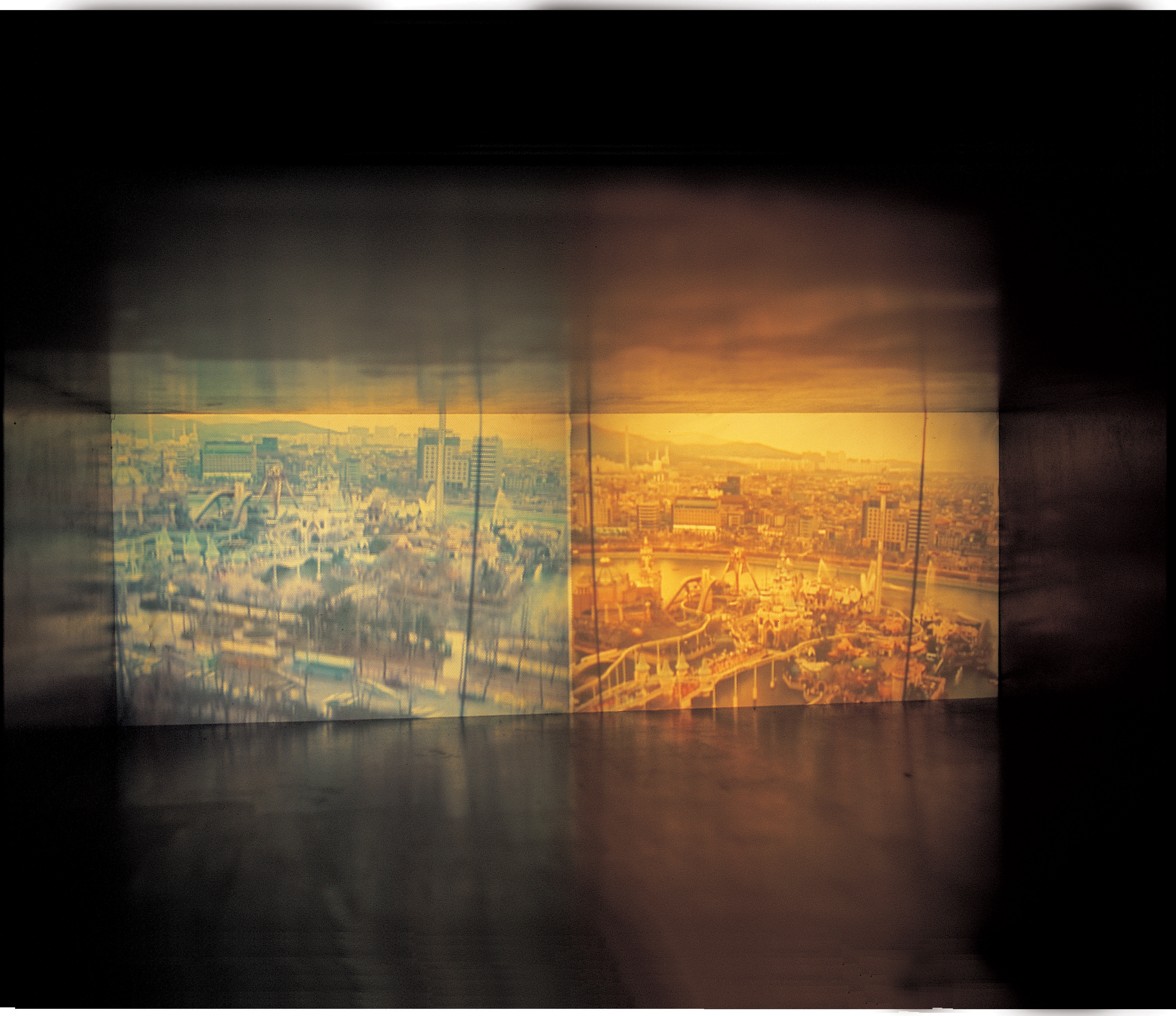 09 Looking at Magic Island, 2 Channel Installation for 2 Projectors, 2004