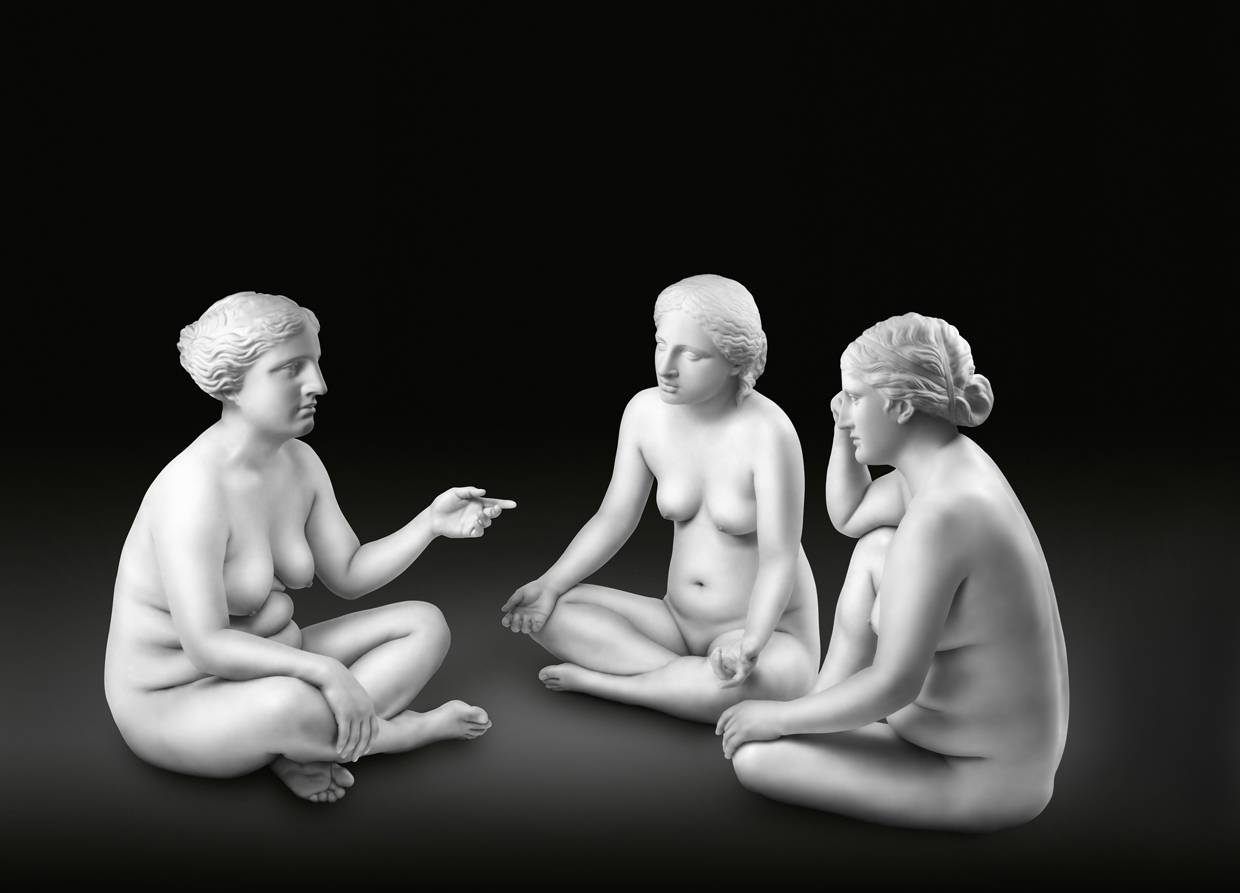 Seated Three Graces, 160x235cm, Lightjet print, 2009