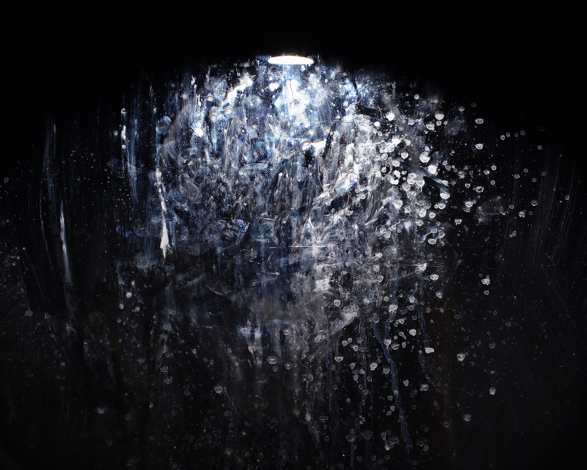 07 Finger Prints on glass window of animal experimental box , 2008