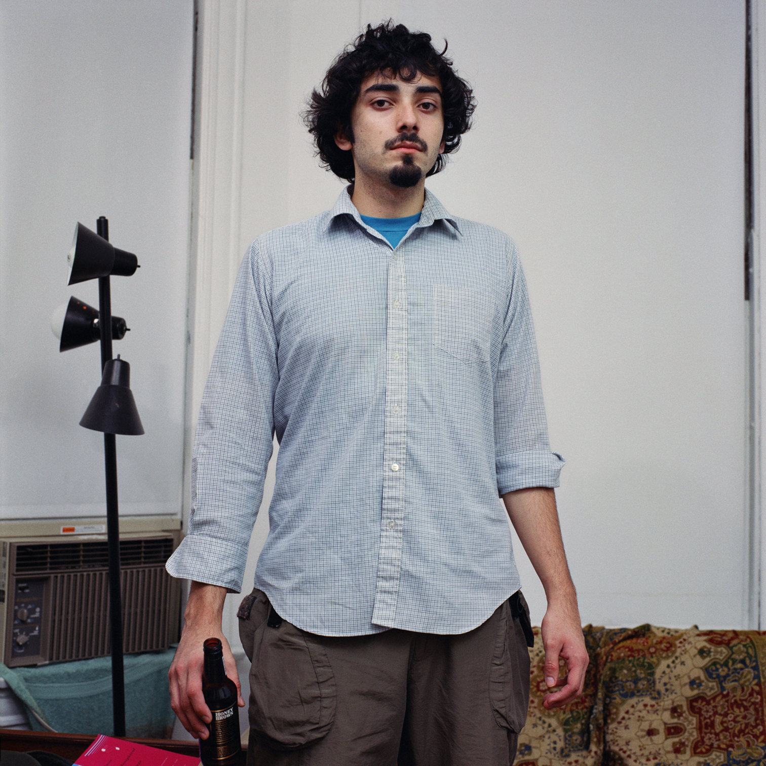 4. Tony drinking beer, C-print, 100cmx100cm, 2003