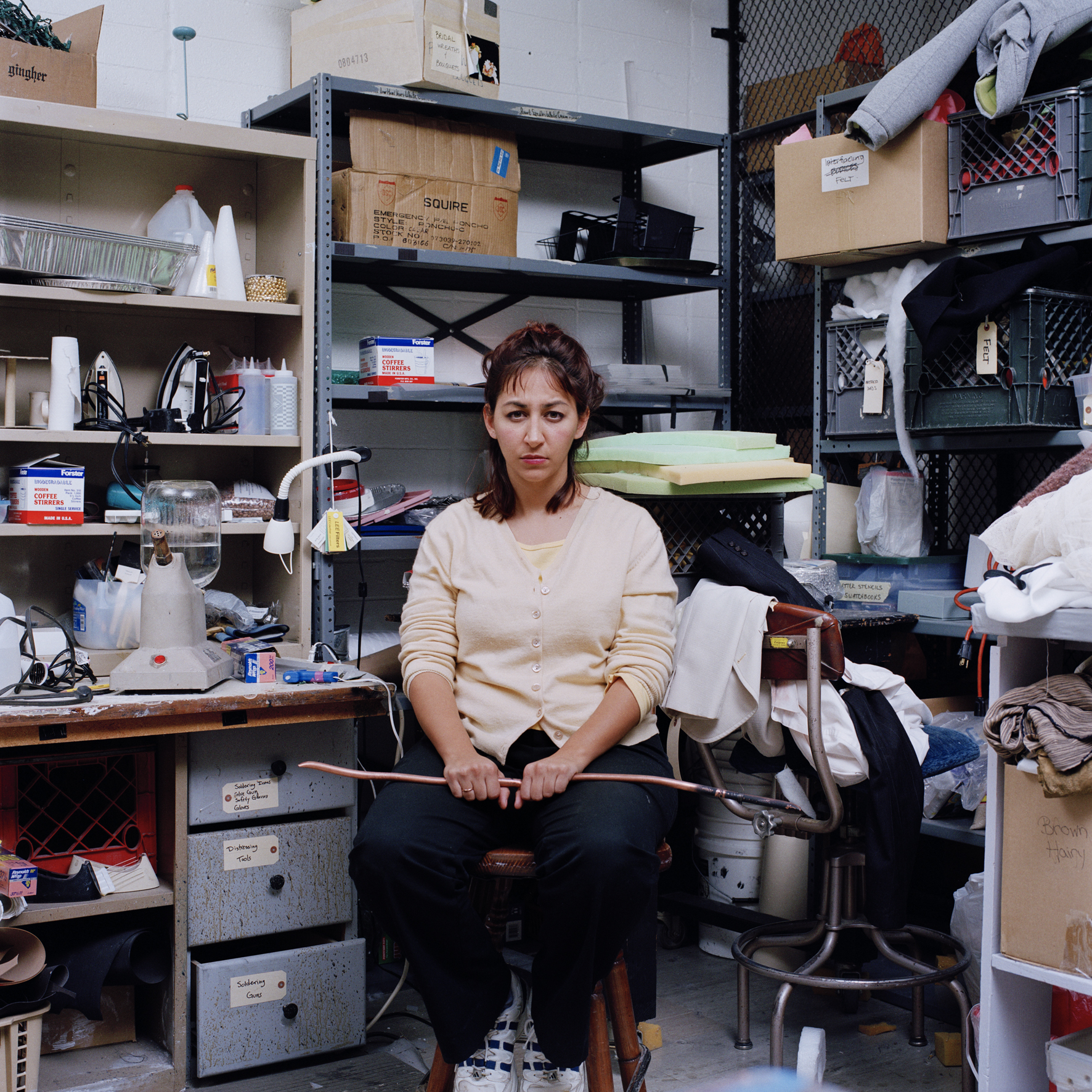 8. shahar in the room, C-print, 100cmx100cm, 2003