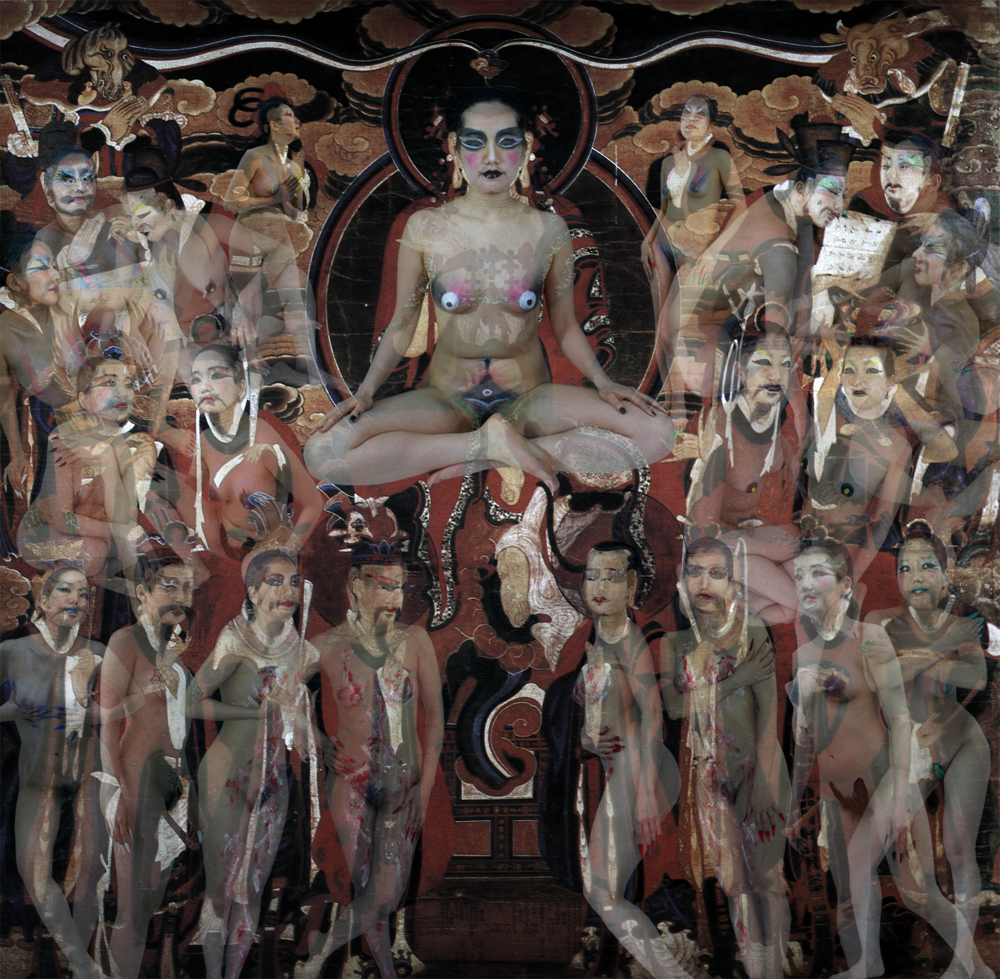 Millenary  buddha painting#2-1, 245x240cm,digital c-type print,2010