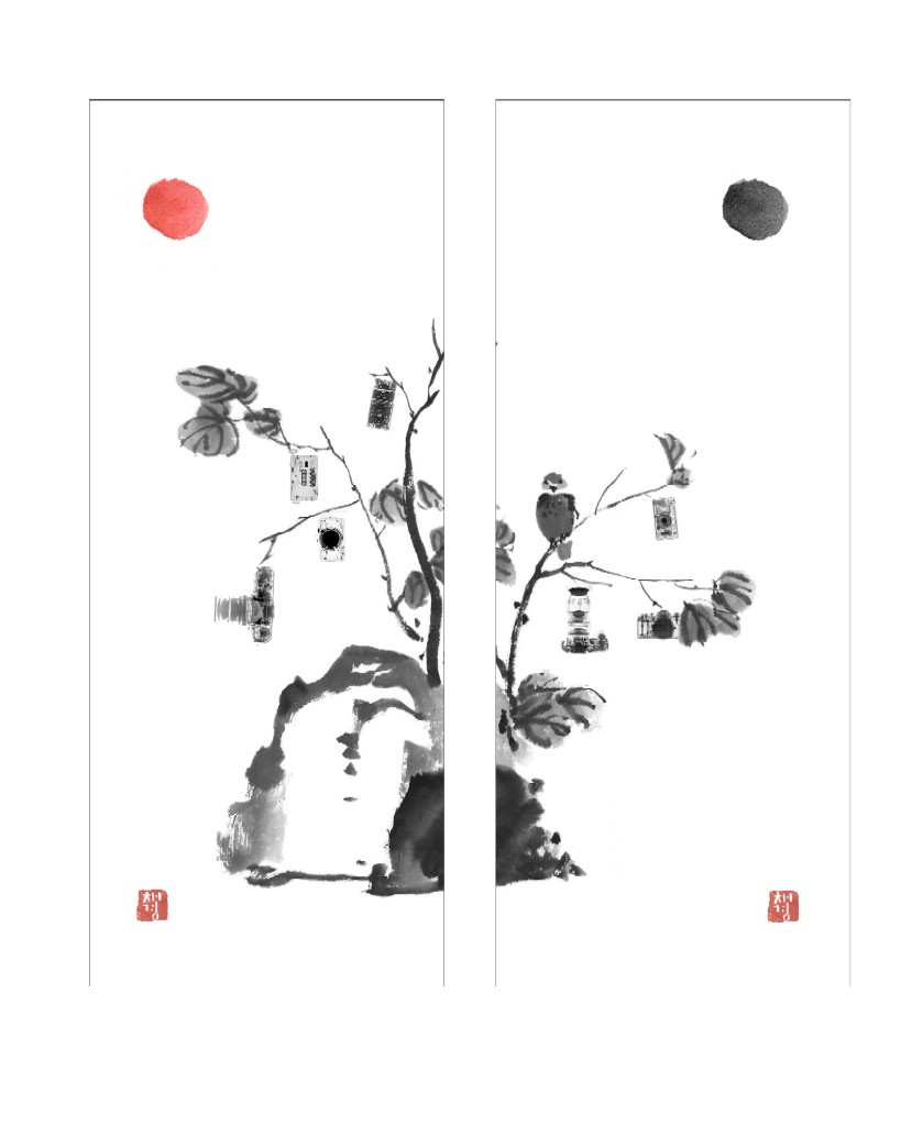 camera tree_digital print on Korean paper_40X100cm_2008