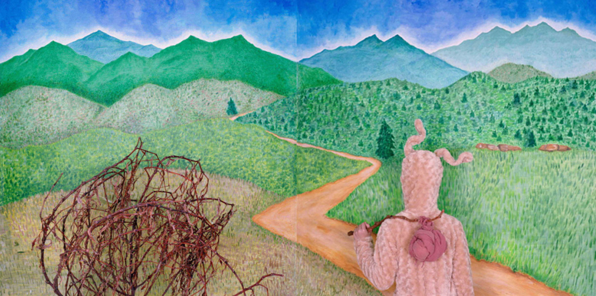 5-1) 생각하는 토끼 시리즈 Thinking Rabbit  #007-1, #007-2, 100x100cm, C-type print,  2012