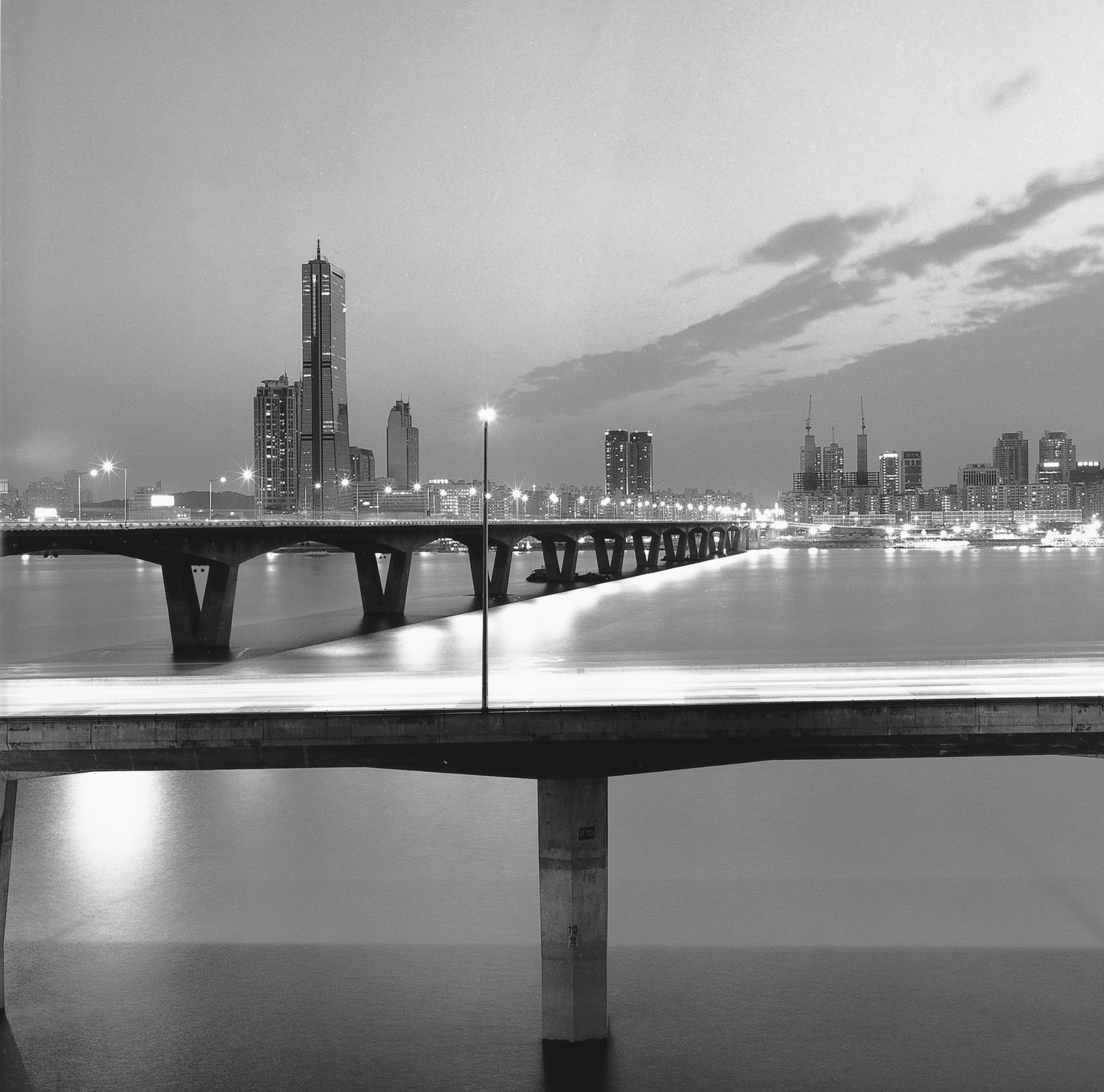 SW49 gelatin silver print 45x45cm wooden framed