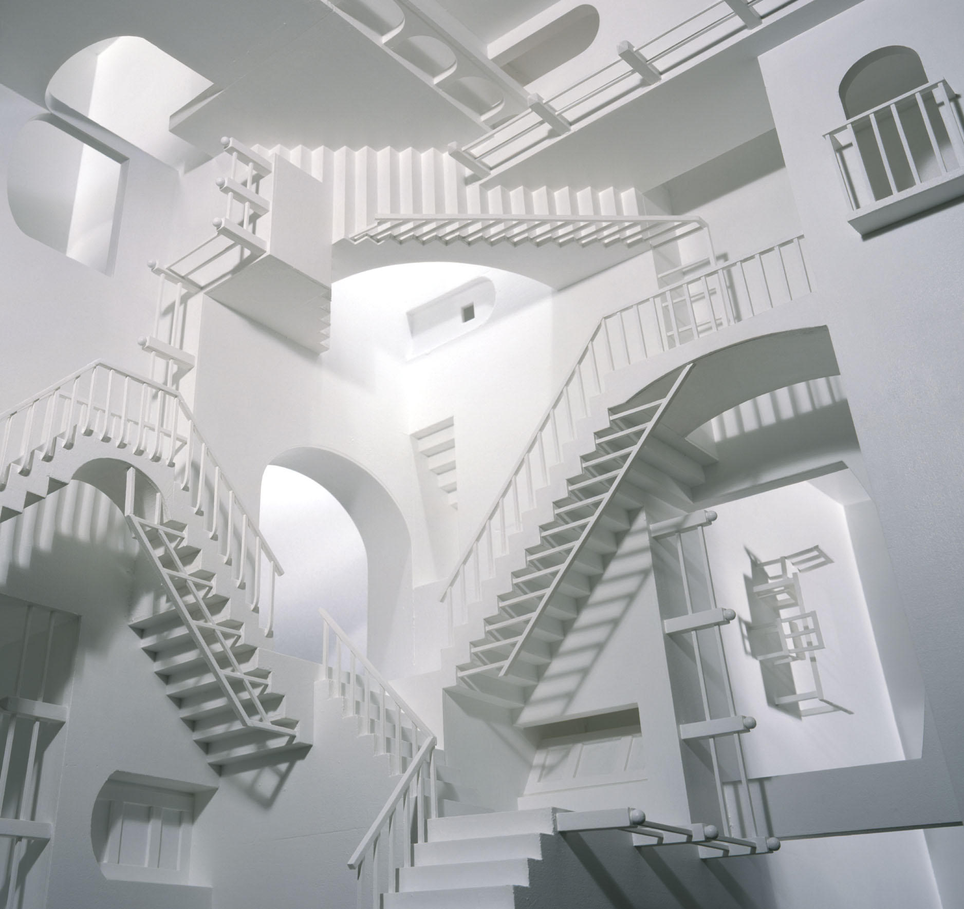 relativity by M.C.Escher, inkjet print,111x116cm, 2006