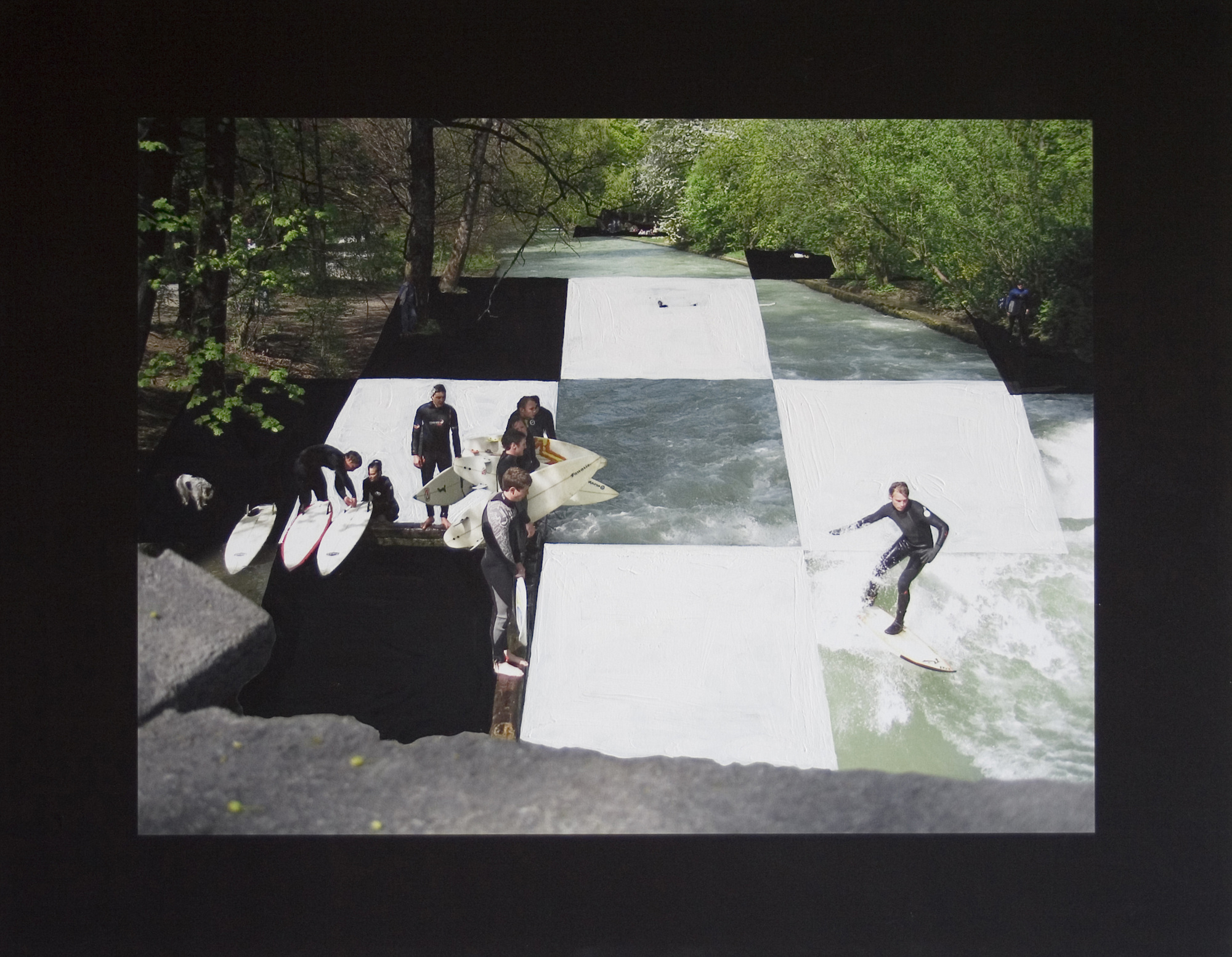 소풍 Picnic, acryl and gouache on inkjet print, 52x68cm, 2010