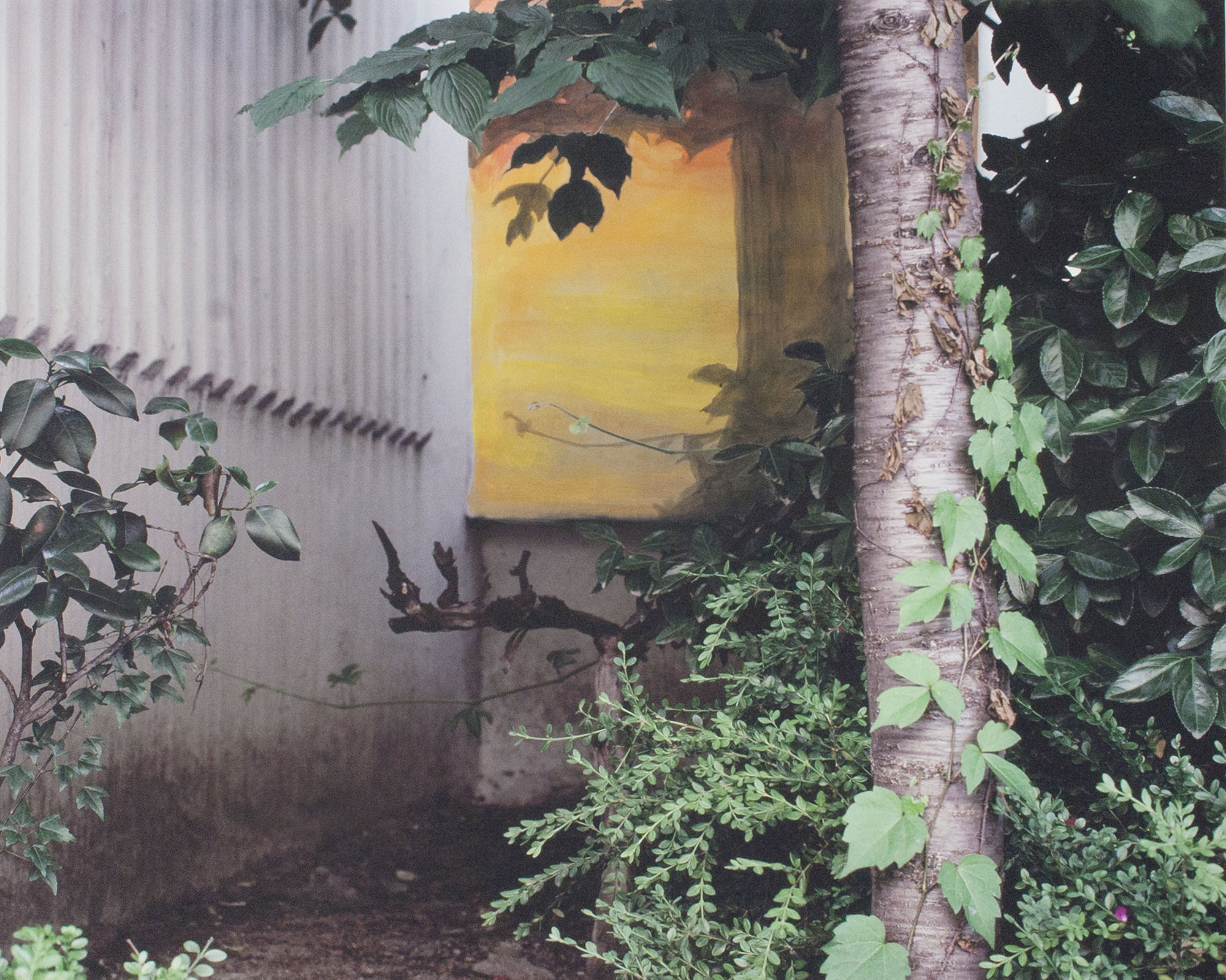 판단의 계기 - 02 Momentum of Decision - 02, acryl and gouache on inkjet print, 82x102cm, 2011