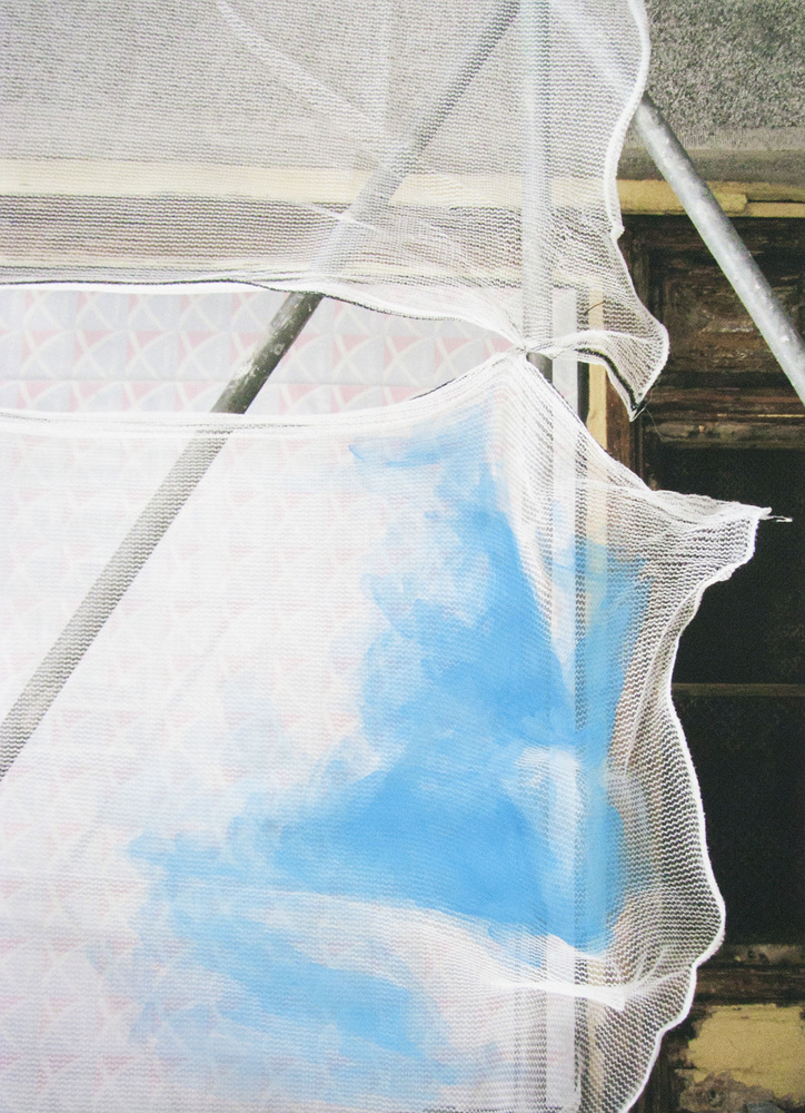 회복 Recovery, gouache on inkjet print, 75x54