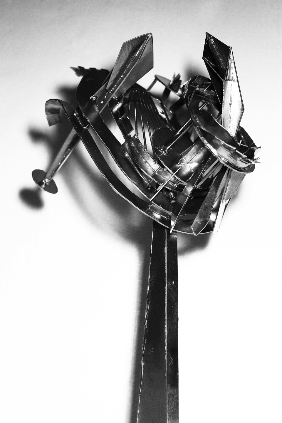 02. Monument Zero - Crying Face, Photograph of Hard Paper Structure, Inkjet Print, 50x50cm, 2014