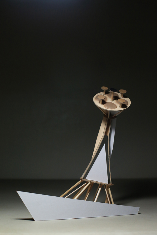 05. Monument Zero - Rescue Ship, Photograph of Hard Paper Structure, Inkjet Print, 50x50cm, 2014