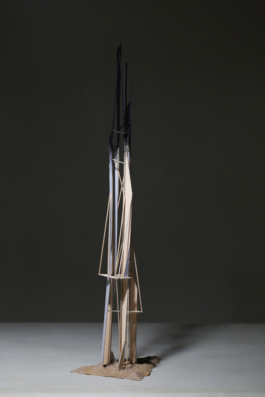 09. Monument Zero - Standing Man, Photograph of Hard Paper Structure, Inkjet Print, 70x70cm, 2014