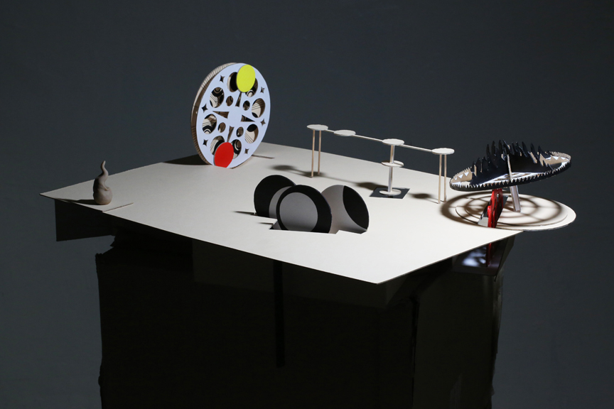 15. Monument Zero, Photograph of Hard Paper Structure, Inkjet Print, 100x100cm, 2014