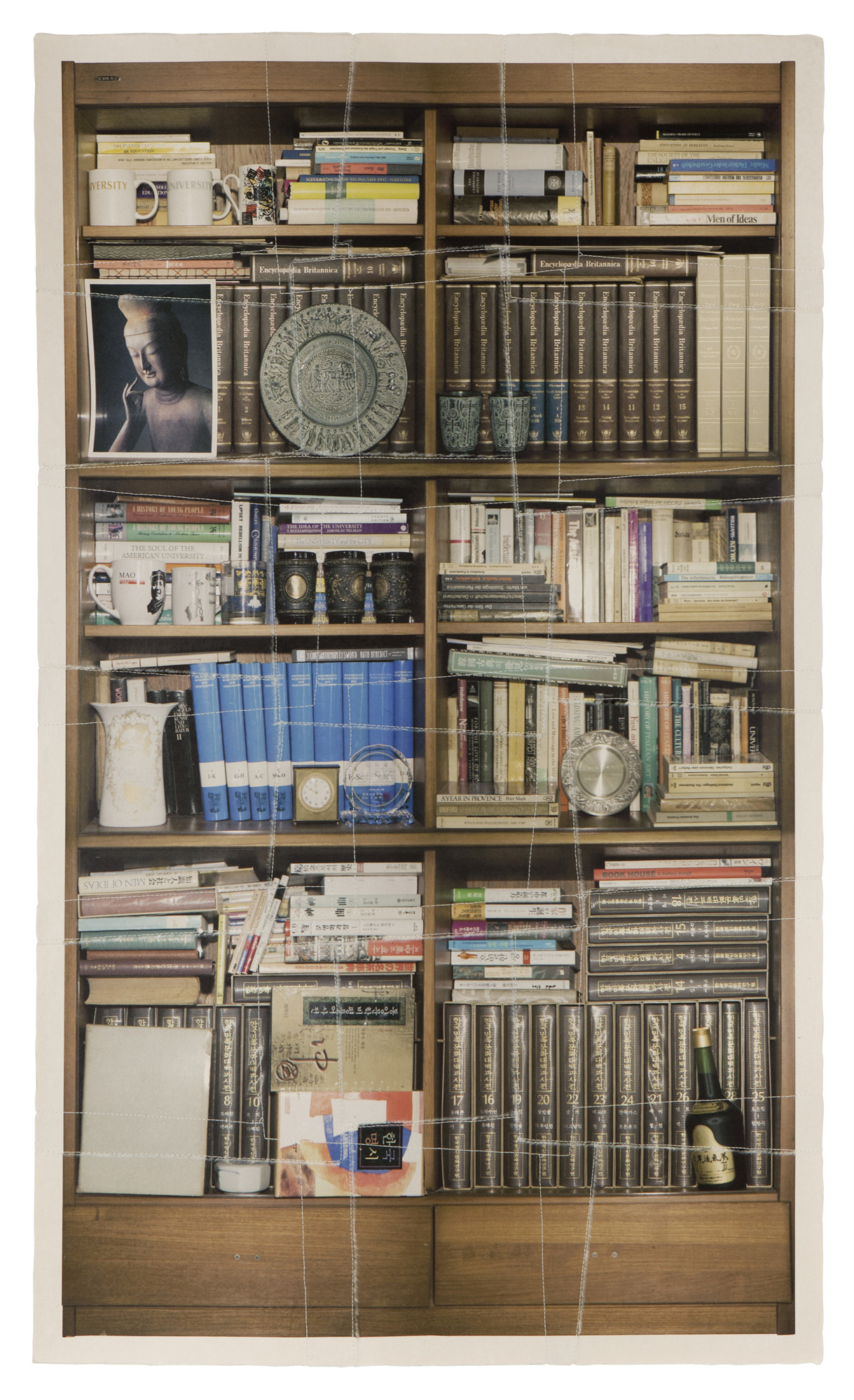 책가도039-2_프린트된 한지에 손바느질_148cm×89cm_2013