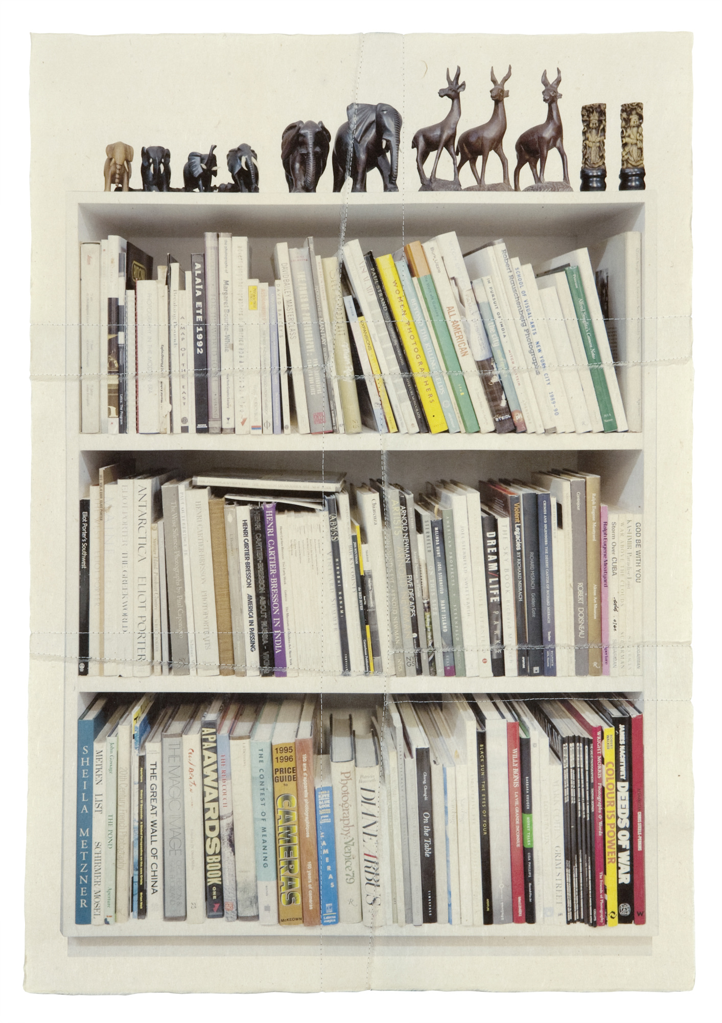 책가도044-2_프린트된 한지에 손바느질_86cm×59cm_2010