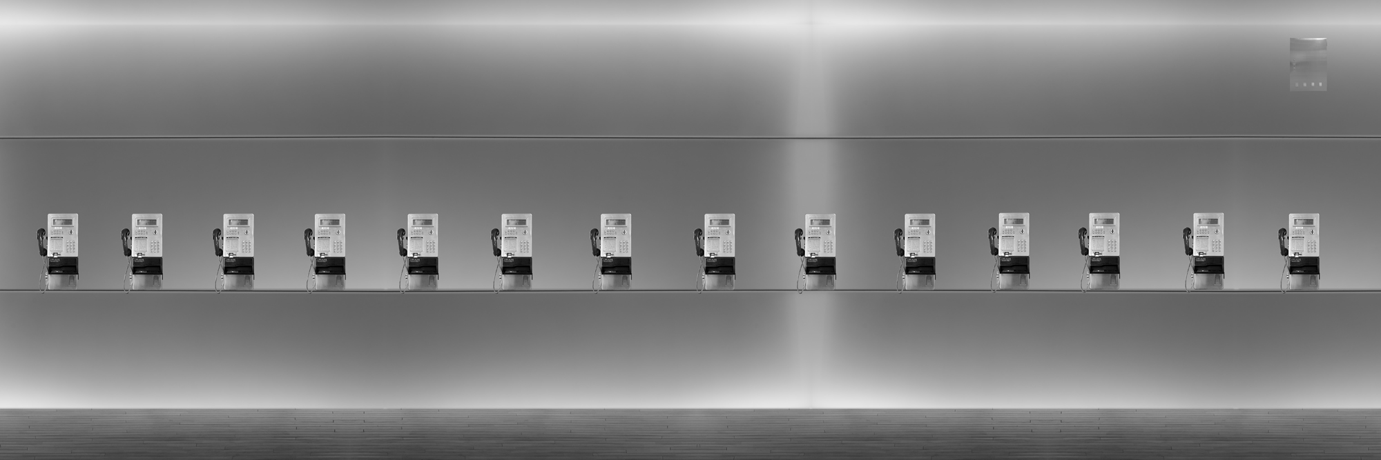 05.Modern times 2. PUBLIC TELEPHONES. 30 inch × 10 inch.   Digital C - print. 2007