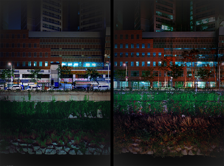 06 황학지층 18, 180×120cm 2ea, c-print, 2007 2009