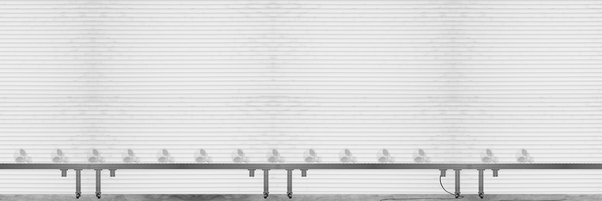 14.Modern times 2. MOVING WALKWAY. 30 inch × 10 inch.   Digital C - print. 2007