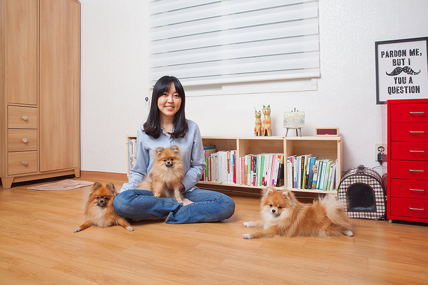 영임과 보리와 예삐와 믿음이, 서울, 서초동, 2015