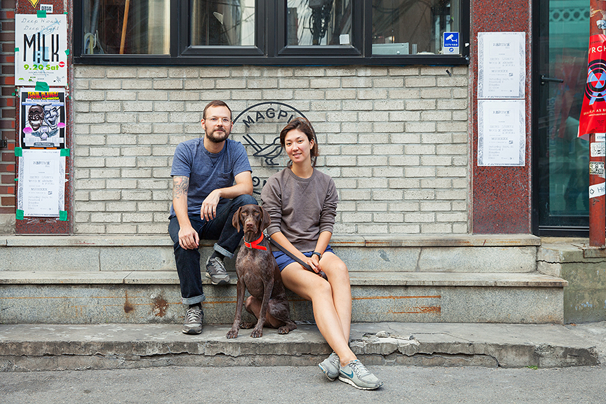 티파니와 에릭과 엘리, 서울, 이태원동, 2014