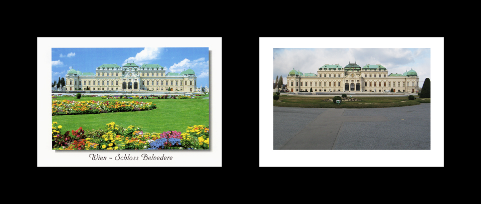 102. Schloss Belvedere, 2006, Digital c-print, Diptych(10.41x14.84cm each)