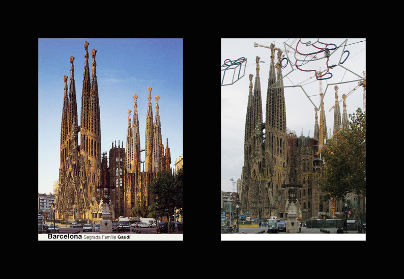 104. Sagrada Familia I, 2006, Digital c-print, Diptych(15.85x11.33cm each)