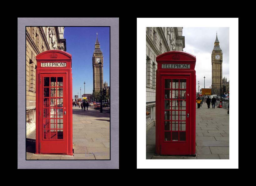 122. Telephone Box & Big Ben, 2005, Digital c-print, Diptych(11.35cmX16.99cm each)