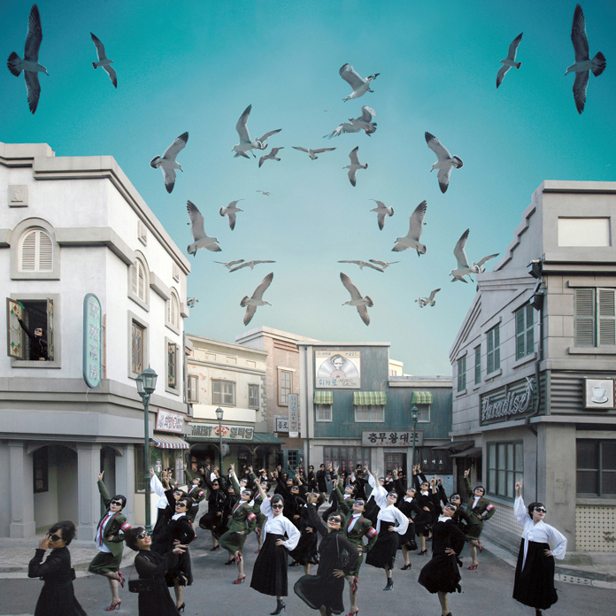 Bollywood Dancing, inkjet print, 100x100, 2006