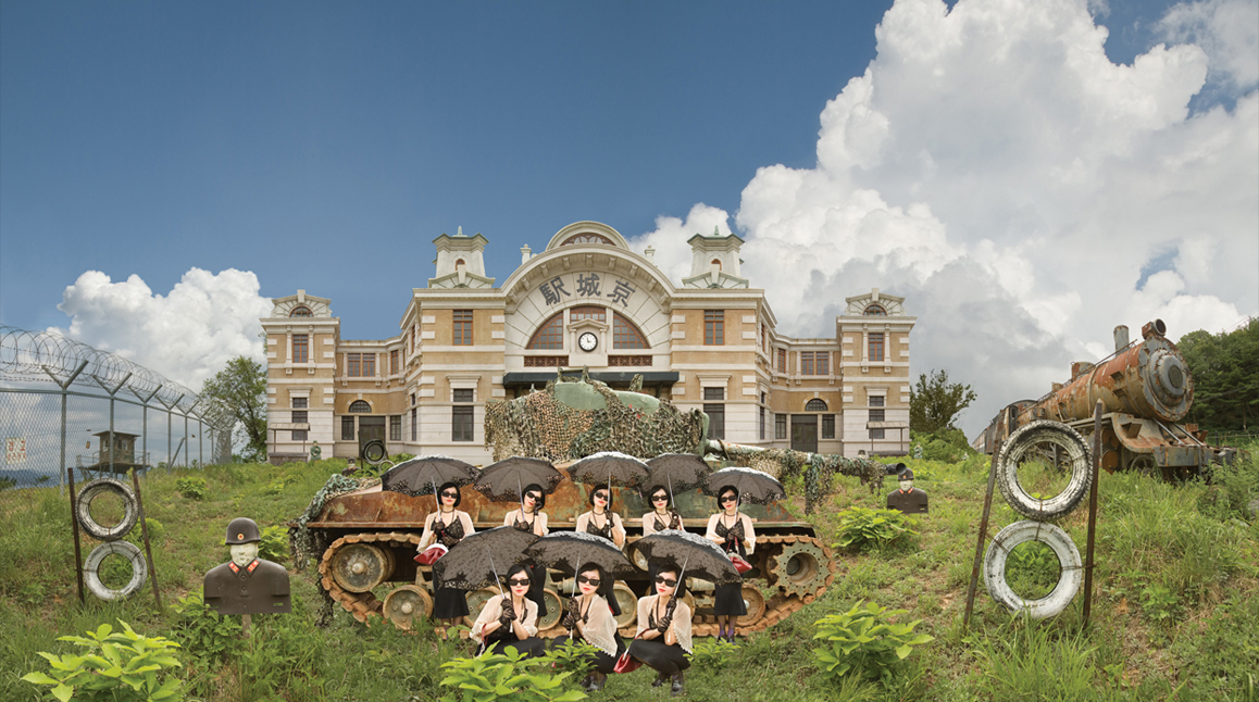 Disguised sight, inkjet print, 196x110, 2008