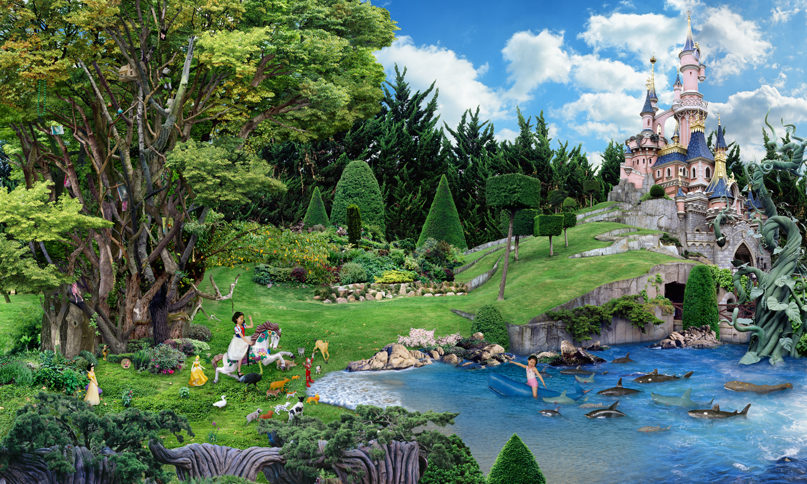 02. Tomorrow- 자매의 전쟁, c-print, 120 x 200cm, 2008