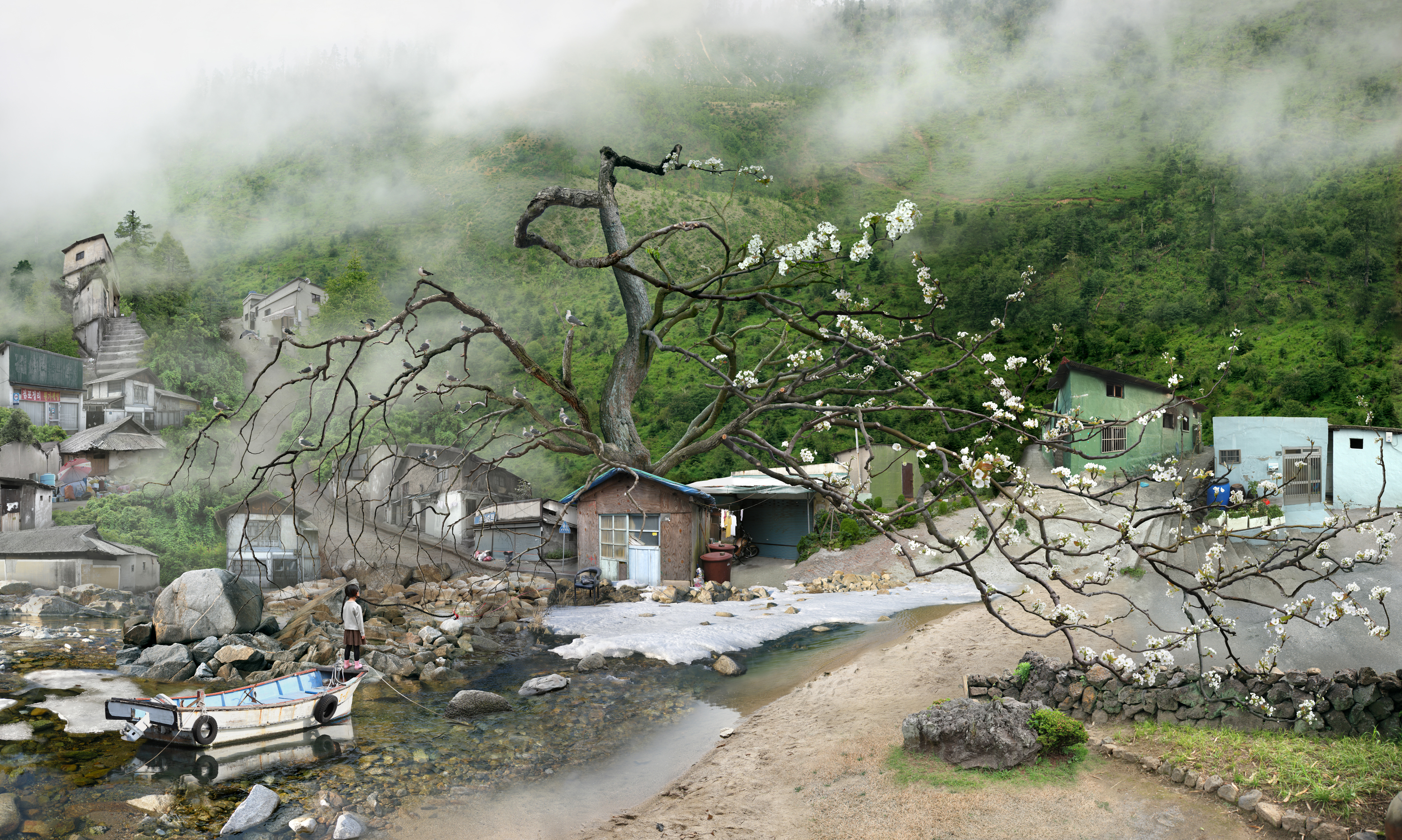 05. My Age of Seven - Seagulls and a Blossoming Pear Tree