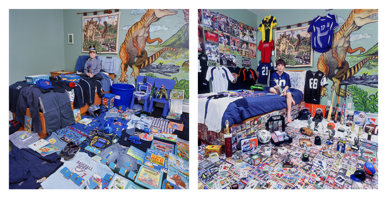 블루 프로젝트 I  - 마이클과 마이클의 파란색 물건들, 라이트 젯 프린트, 76x76cm, 2006. 블루 프로젝트 II - 마이클과 마이클의 스포츠 콜렉션, 라이트 젯 프린트, 76x76cm, 2009