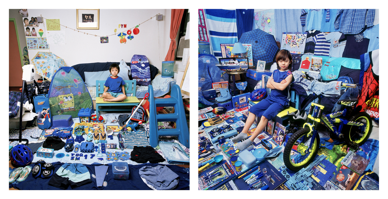 블루 프로젝트 - 상효와 상효의 파란색 물건들. 케빈과 케빈의 파란색 물건들