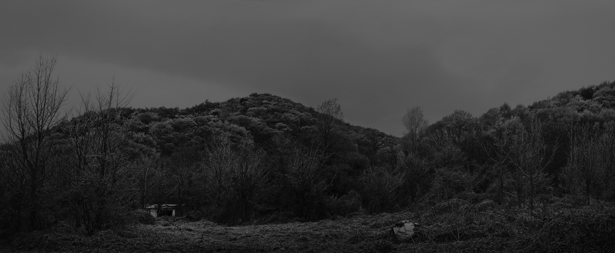 35_The white shaded backyard_Gyeongju_Archival Pigment Print_350 x 144 cm_Gun Young Lee_2013