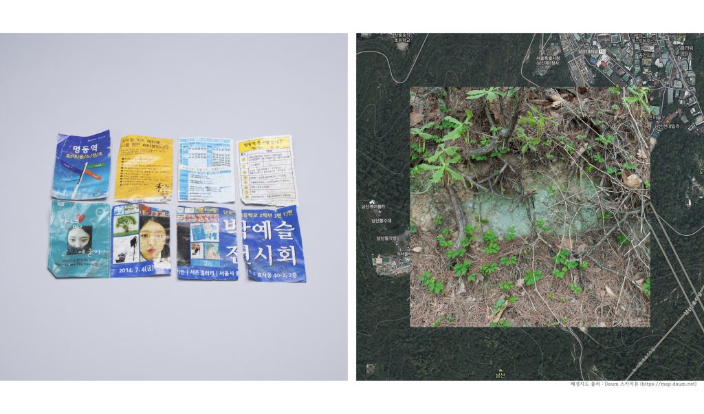 남산서울타워_지하철노선도, inkjet print, 44x85cm, 2016