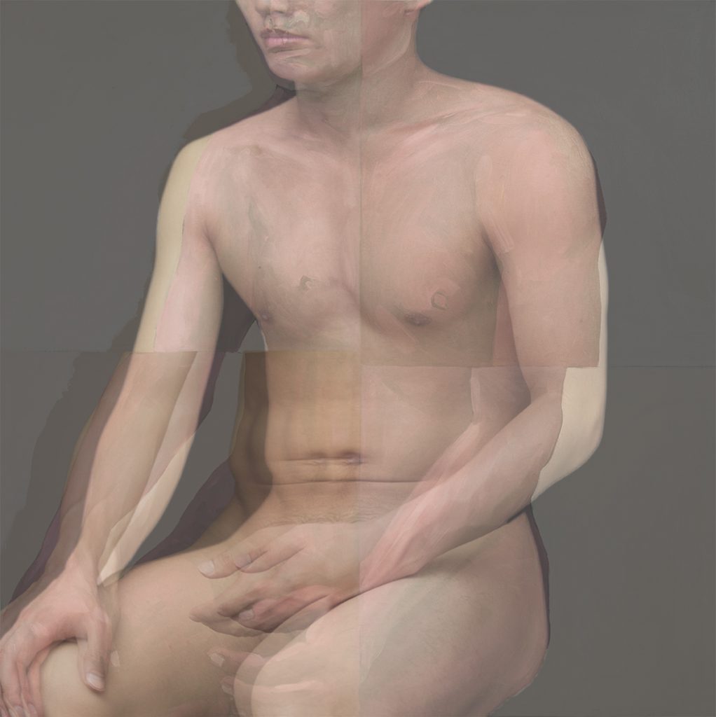 B #1, Inkjet print, 100x100cm, 2016