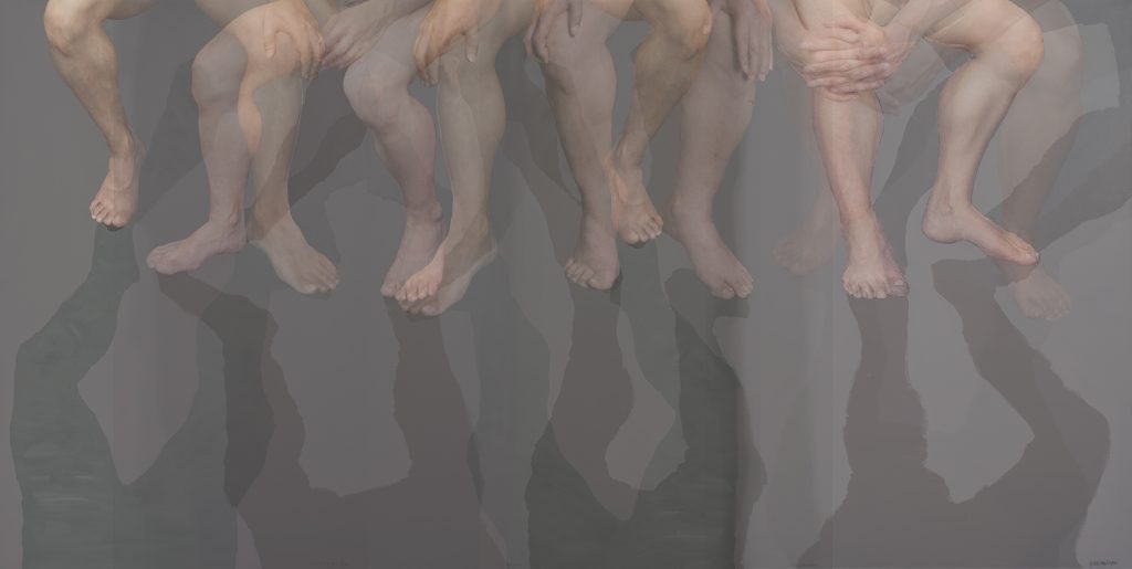 Les jambes II, Inkjet print, 114x195cm, 2017