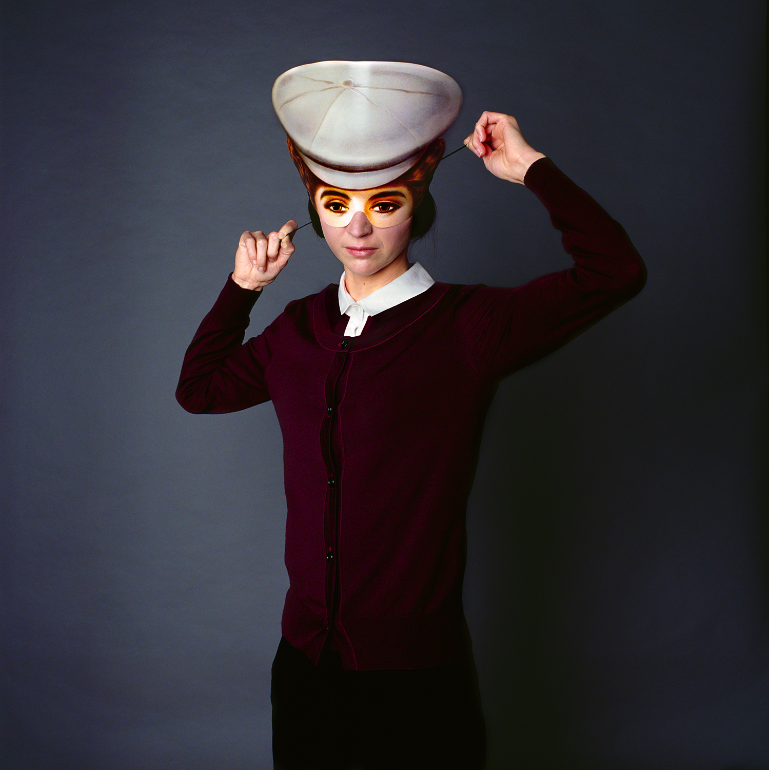 9-1. Mask Play, Digital C-Print, 100x100cm (x2), 2009