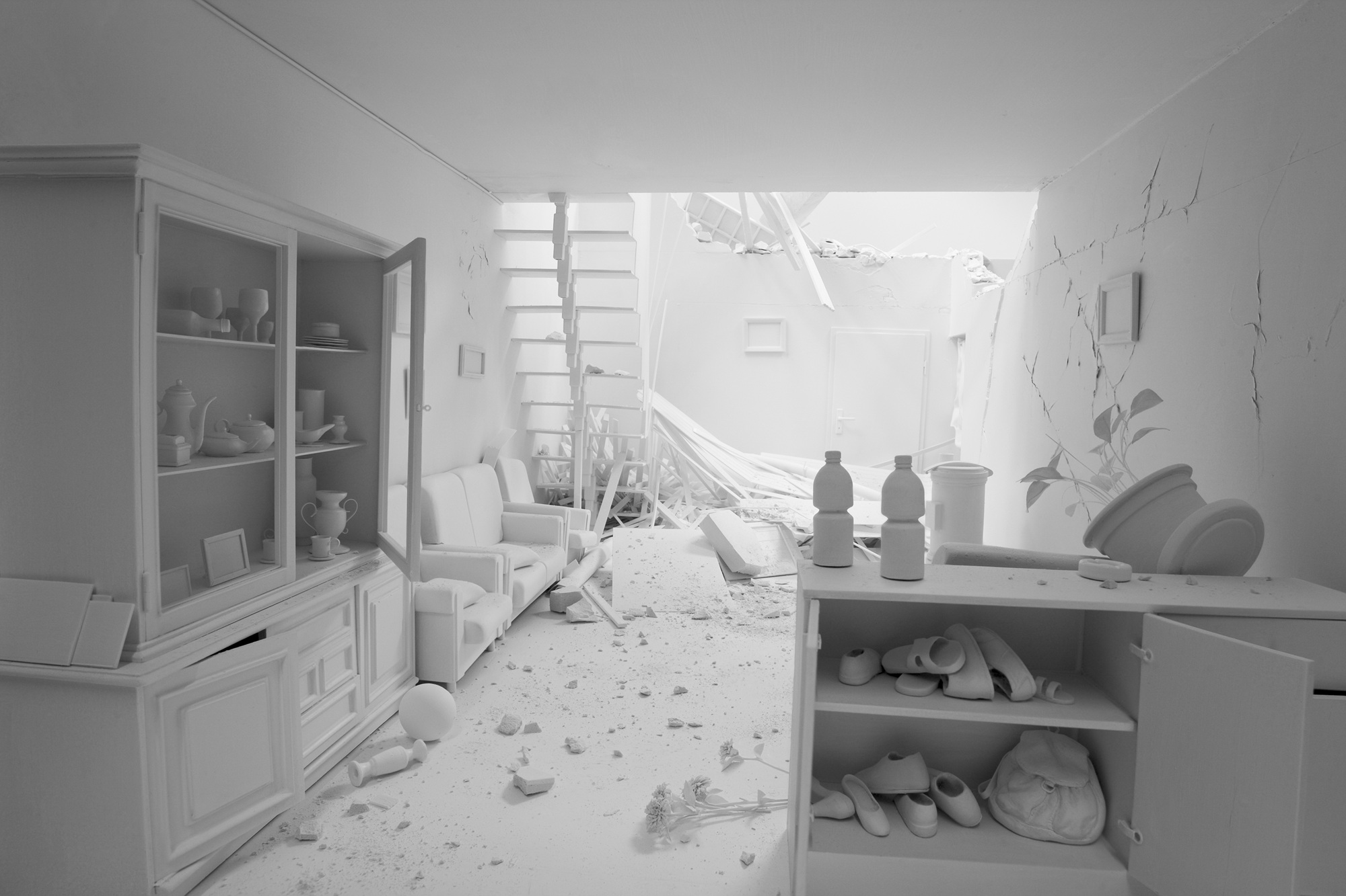 Earthquake in Abruzzen Italy,Pigmentprint,Facemount,120x180,2010