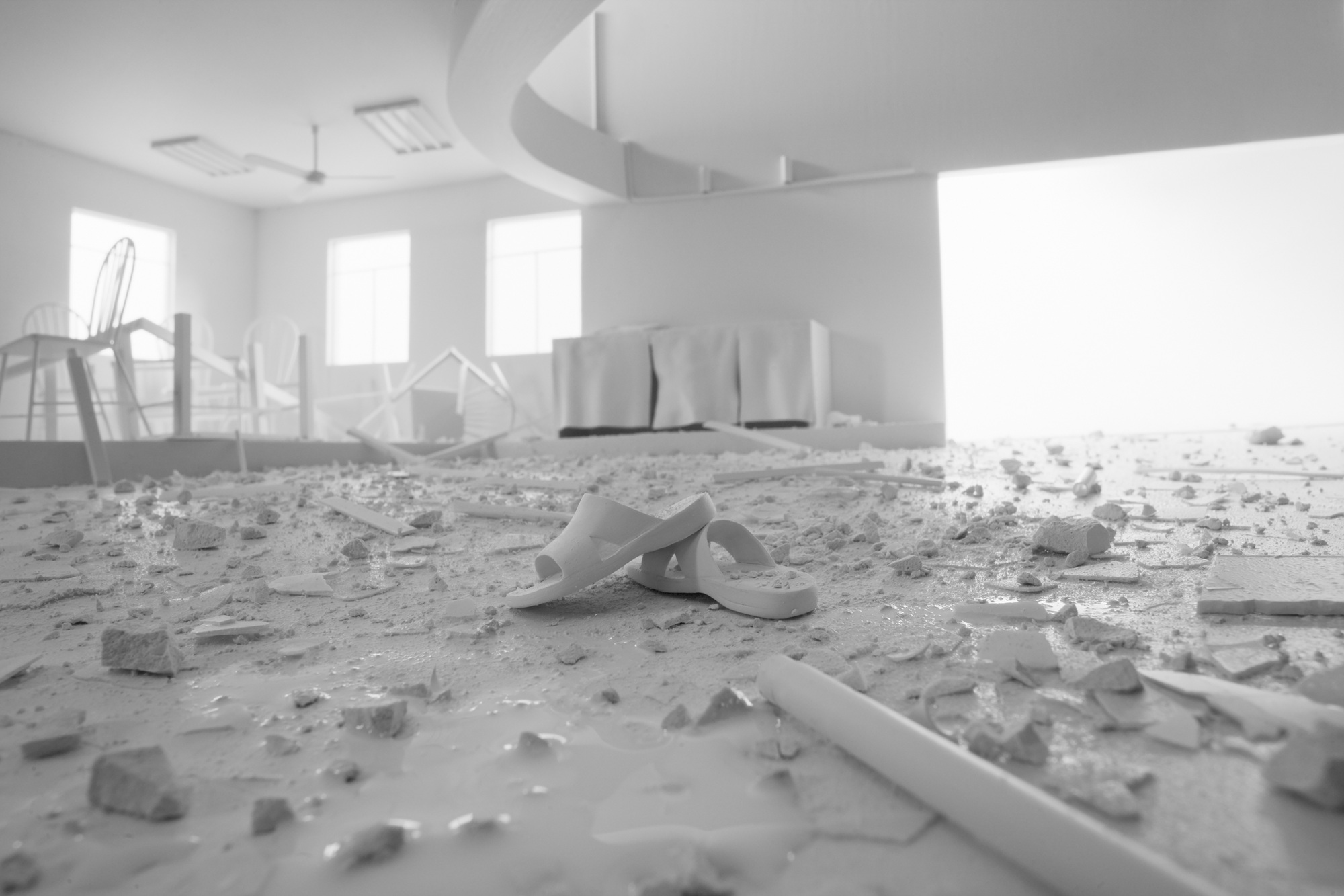 Terrorist attack International University Islamabad Pakistan,Pigmentprint,Facemount,120x180,2010