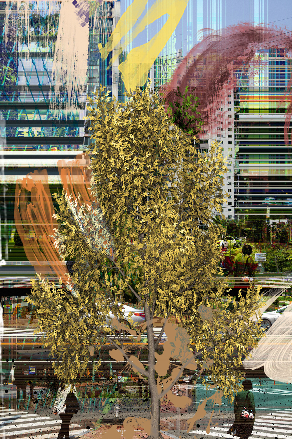 Complexe thread#4,pigment print,50.8x60.96cm,2015