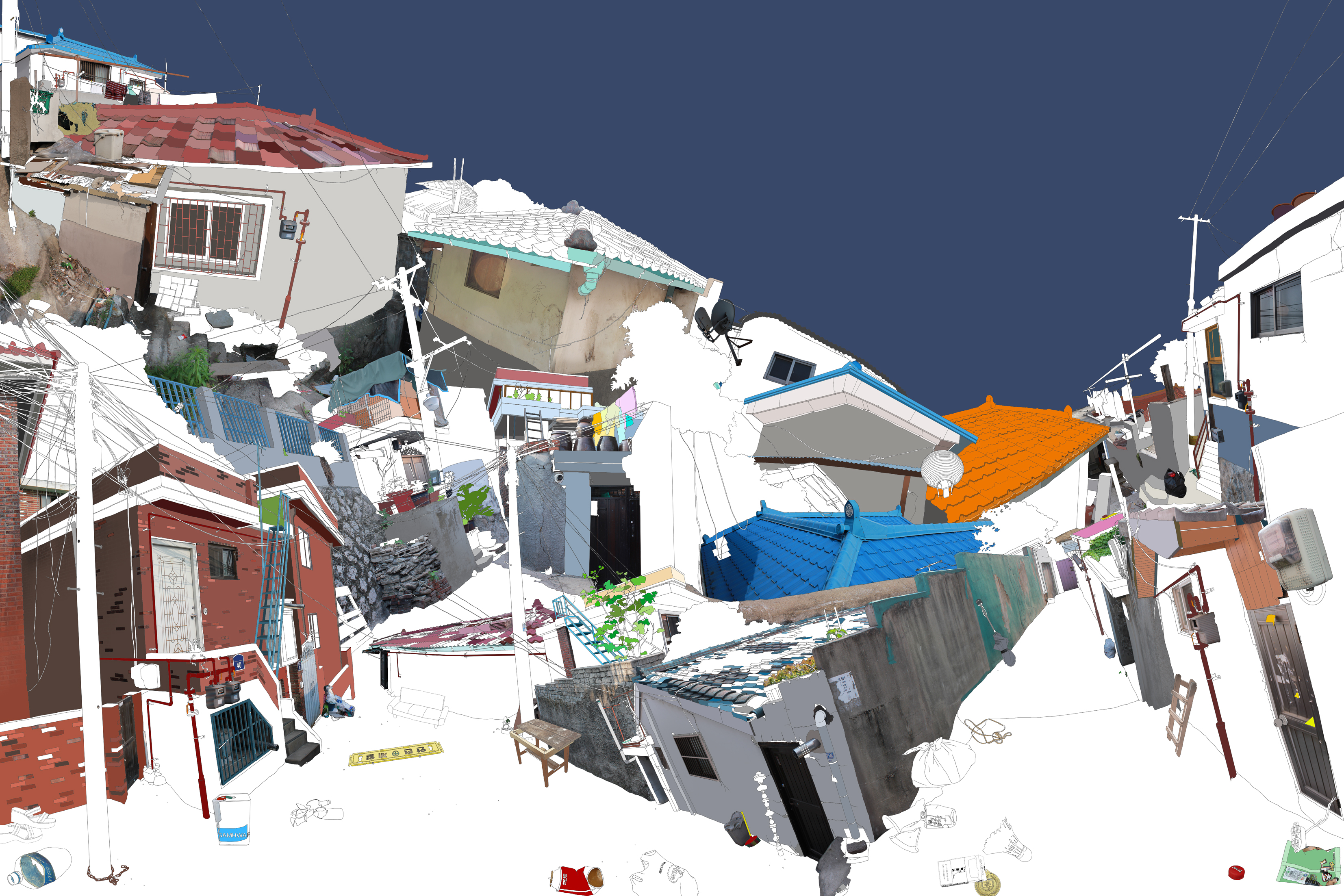 골목탐험_100X150cm_digital inkjet pigment print_2012