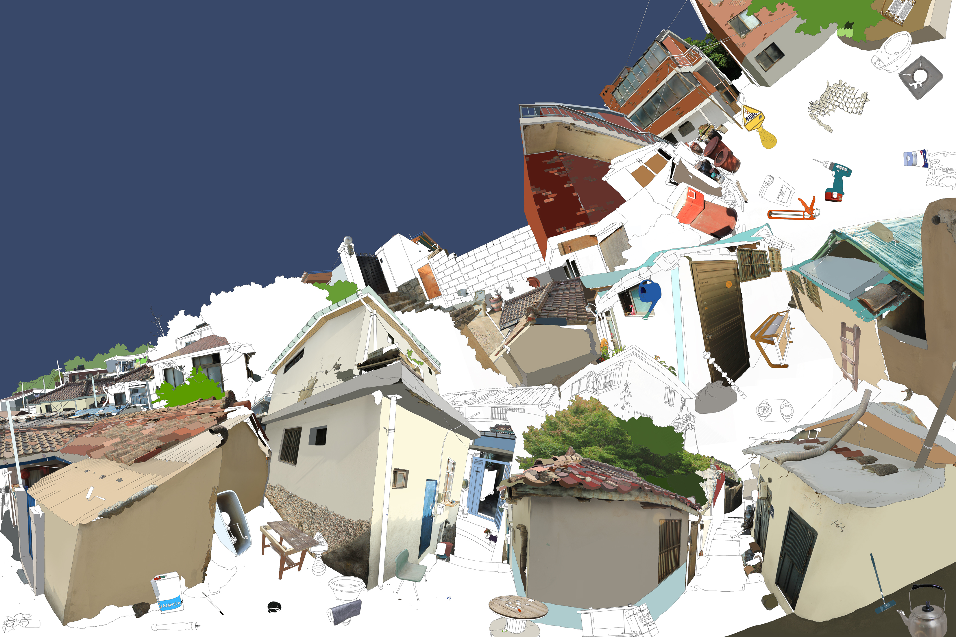 성북로산책_100X150cm_digital inkjet pigment print_2012