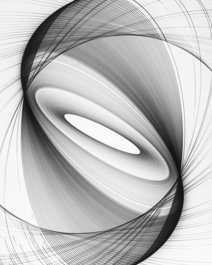 Test of Harmonograph,#19402-05_25X20cm_gelatin silver print.selenium toned_2019