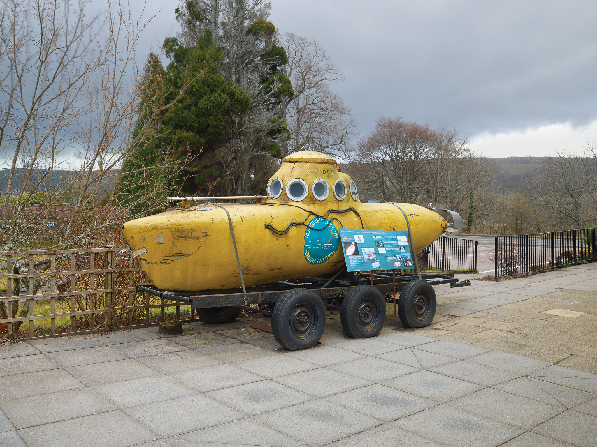 In Search of Nessie, Submarine that looked for Loch Ness Monster, 80x106cm, Archival Pigment print, 2020